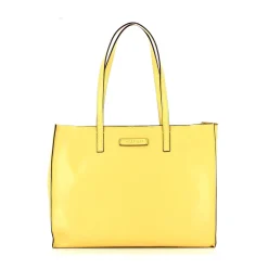 Borsa Donna Shopper THE BRIDGE Linea Mirra in Pelle Giallo Banana