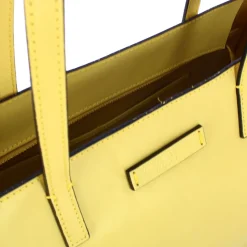 Borsa Donna Shopper THE BRIDGE Linea Mirra in Pelle Giallo Banana