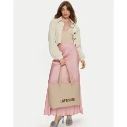 Borsa Donna Shopping LOVE MOSCHINO linea Bold Bag Avorio