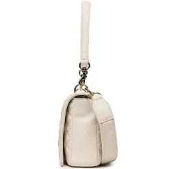 Borsa Donna Trapuntata a Spalla e Tracolla LOVE MOSCHINO linea Logo Lettering color Avorio