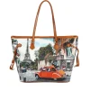 Borsa Donna Y NOT a Spalla YES-319 Stampa C'est La Vie
