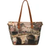Borsa Donna Y NOT a Spalla YES-396 Stampa Autumn River