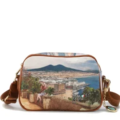 Borsa Donna Y NOT a Tracolla YES-310 Stampa Lemon Tree