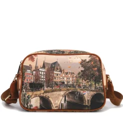 Borsa Donna Y NOT a Tracolla YES-310 Stampa Autumn River