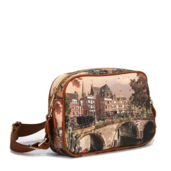 Borsa Donna Y NOT a Tracolla YES-310 Stampa Autumn River