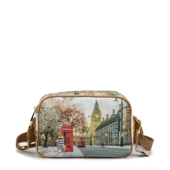 Borsa Donna Y NOT a Tracolla YES-310 Stampa English Rose