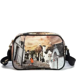 Borsa Donna Y NOT a Tracolla YES-310 Stampa Life in Trulli