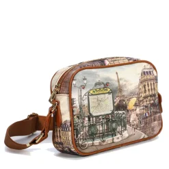 Borsa Donna Y NOT a Tracolla YES-310 Stampa Metrò Paris