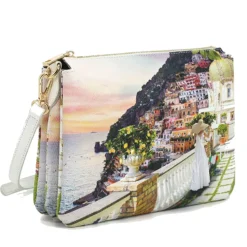 Borsa Donna Y NOT a Tracolla Tre Scomparti YES-399 Romantic Coast