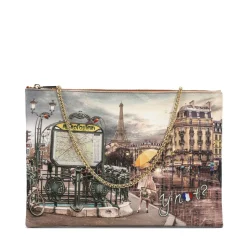 Borsa Donna Y NOT Clutch con Tracolla in Catena YES-605 Metrò Paris
