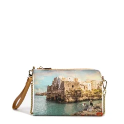 Borsa Donna Y NOT Pochette con Tracolla YES-384 Stampa Polignano