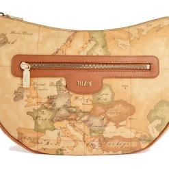 Borsa Mezzaluna a Tracolla Grande 1A Classe Alviero Martini linea Geo Classic E060