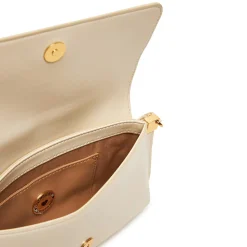 Borsa Piatta a Spalla LOVE MOSCHINO linea Lettering Logo Avorio