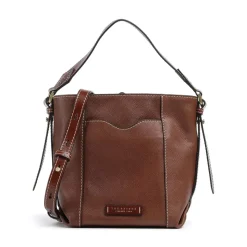 Borsa Secchiello a Mano THE BRIDGE linea Gemma in Pelle Marrone