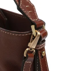 Borsa Secchiello a Mano THE BRIDGE linea Gemma in Pelle Marrone