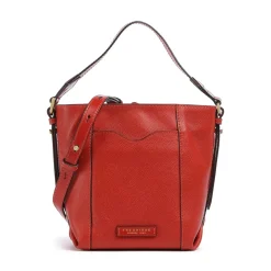 Borsa Secchiello a Mano THE BRIDGE linea Gemma in Pelle Arancio Bruciato