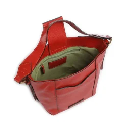 Borsa Secchiello a Mano THE BRIDGE linea Gemma in Pelle Arancio Bruciato