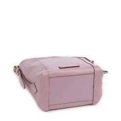 Borsa Secchiello a Mano THE BRIDGE linea Gemma in Pelle Blossom Pink