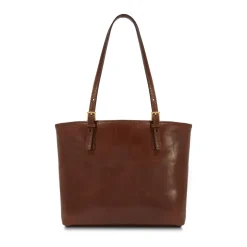 Borsa Shopper Due Manici a Spalla The Bridge in Pelle Marrone linea Story