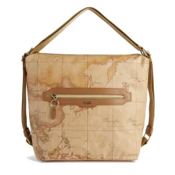 Borsa Sottospalla Doppia Portabilità 1A Classe Alviero Martini linea Social Fusion Geo Classic e Cuoio LC01