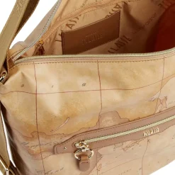 Borsa Sottospalla Doppia Portabilità 1A Classe Alviero Martini linea Social Fusion Geo Classic e Cuoio LC01