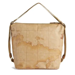 Borsa Sottospalla Doppia Portabilità 1A Classe Alviero Martini linea Social Fusion Geo Classic e Cuoio LC01