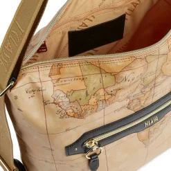 Borsa Sottospalla Doppia Portabilità 1A Classe Alviero Martini linea Social Fusion Geo Classic e Nero LC01