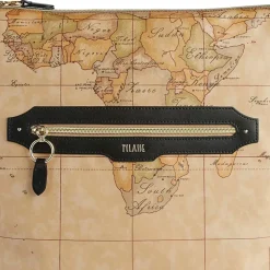 Borsa Sottospalla Doppia Portabilità 1A Classe Alviero Martini linea Social Fusion Geo Classic e Nero LC01