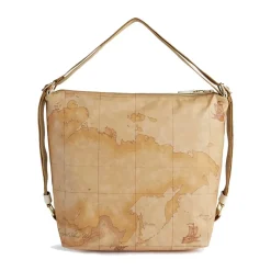 Borsa Sottospalla Doppia Portabilità 1A Classe Alviero Martini linea Social Fusion Geo Classic e Avorio LC01