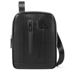 Borsello Organizzato Piquadro in Pelle Nera Porta iPad®10,5"/iPad 9,7" -  CA1816UB00 Linea Urban