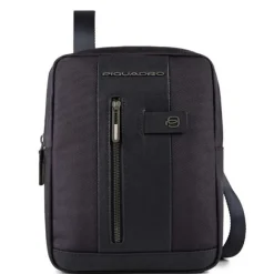 Borsello Organizzato Piquadro in Tessuto e Pelle di Colore Blu Porta iPad - CA1816BR2 Linea Brief