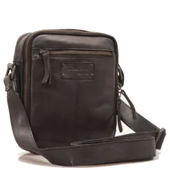 Borsello Uomo GIANNI CONTI in Pelle Liscia Nera