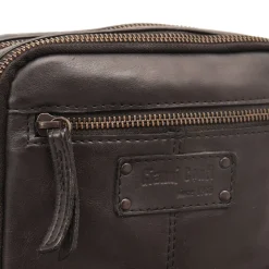 Borsello Uomo GIANNI CONTI in Pelle Liscia Nera