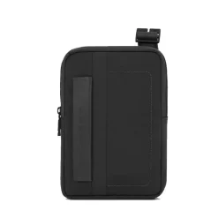 Borsello Uomo PIQUADRO in Tessuto Nero con porta iPadmini Linea P16S2 - CA3084P16S2