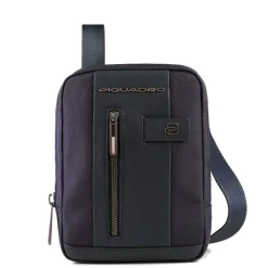 Borsello Uomo Porta iPad Mini - PIQUADRO linea Brief 2 CA3084BR2 in Tessuto e Pelle Blu