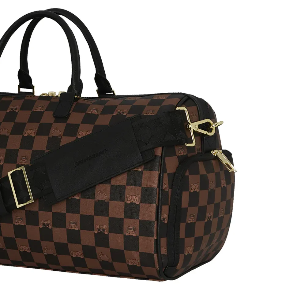 Borsone SPRAYGROUND stampa Peeking Character Check