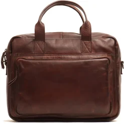 Cartella Uomo Due Manici con Tracolla Porta Pc 14" - Gianni Conti in Pelle Marrone