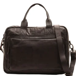 Cartella Uomo Due Manici con Tracolla Porta Pc 14" - Gianni Conti in Pelle Nera