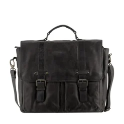 Cartella Uomo Porta Pc 15" con Pattina - Gianni Conti in Pelle Nera