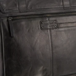 Cartella Uomo Porta Pc 15" con Pattina - Gianni Conti in Pelle Nera