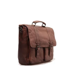 Cartella Uomo Porta Pc 15" con Pattina - Gianni Conti in Pelle Marrone