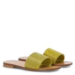 Ciabatta Flat Donna LIU JO Saba 04 con Strass Gialla