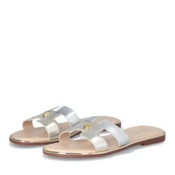 Ciabatta Flat LIU JO Sally 716 Metallizzate colore Gold e Silver