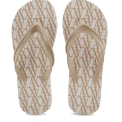 Ciabatte Donna Infradito ARMANI EXCHANGE Colore Off White - Wood Grain