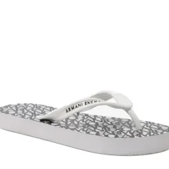 Ciabatte Donna Infradito ARMANI EXCHANGE Colore Optical White - Black