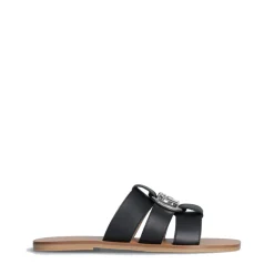 Ciabatte Flat LIU JO Saba 08 in Pelle Nera