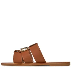 Ciabatte Flat LIU JO Saba 08 in Pelle color Cuoio