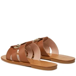 Ciabatte Flat LIU JO Saba 08 in Pelle color Cuoio