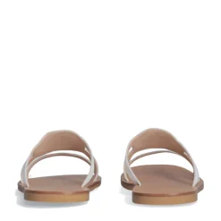 Ciabatte Flat LIU JO Saba 11 in Pelle Bianca con Maxi Logo