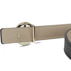 Cintura Donna ARMANI EXCHANGE Reversibile con Fibbia Tonda Colore Nero - Oro